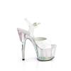 Pleaser - ADORE709HT Sandale à bride à la cheville, Pole dance chaussures - Blanc Product image